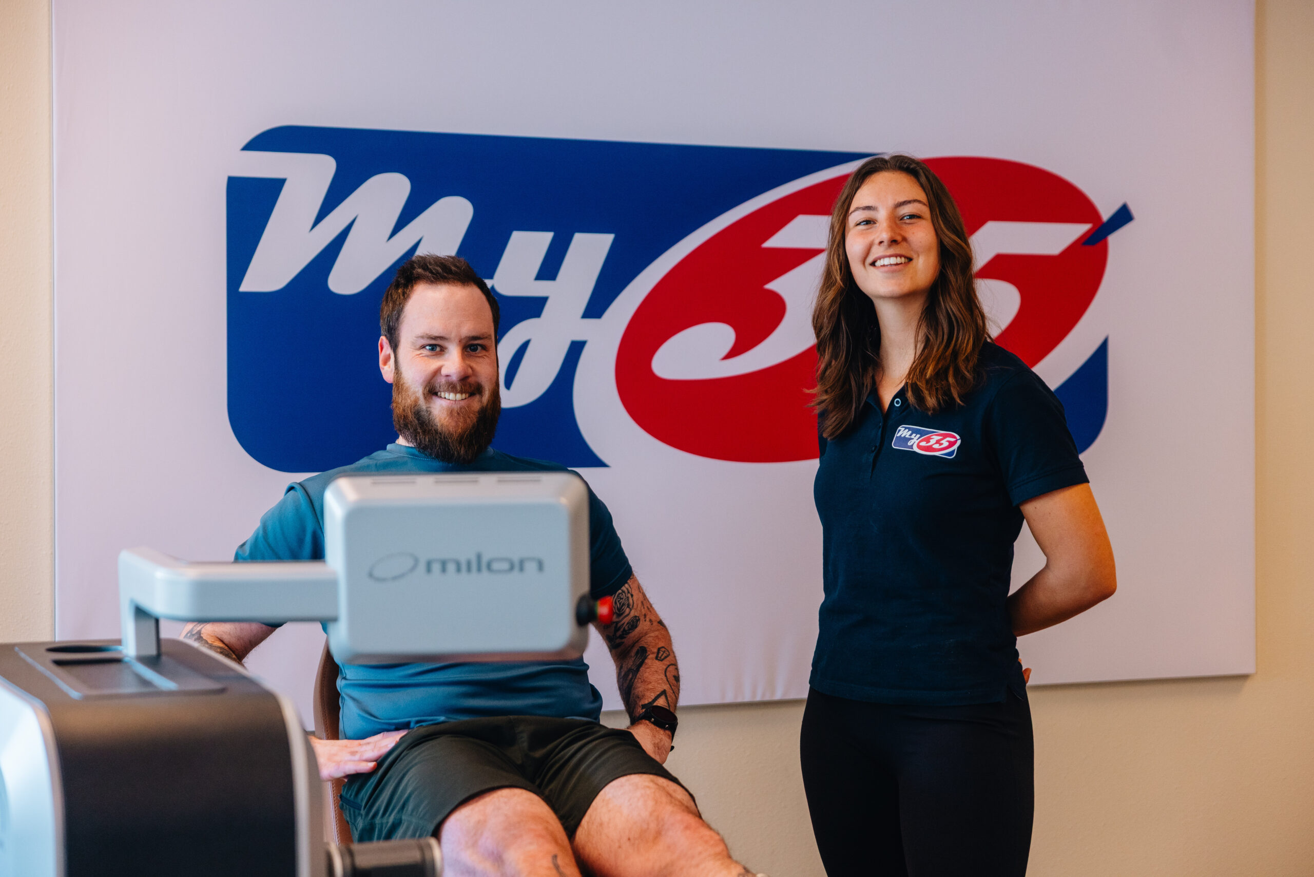 Milon training bij My35' Weert in Weert