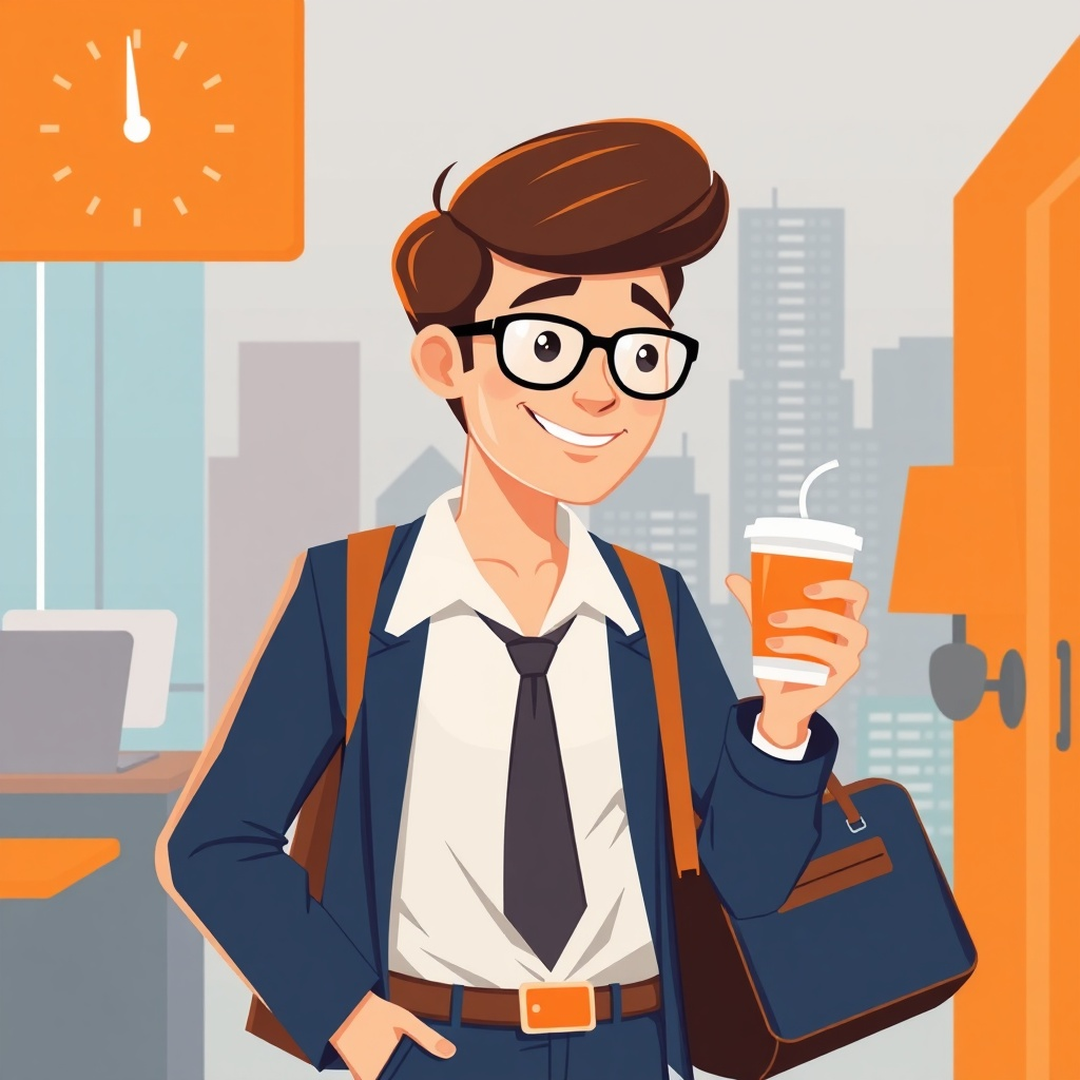 Illustratie: sporten past tussen je meetings door